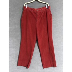 Poston Price Pants 35 Red Corduroy USA Made Casual Chino Fall Winter Preppy 36